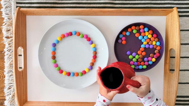 Regenbogen Smarties – Experiment
