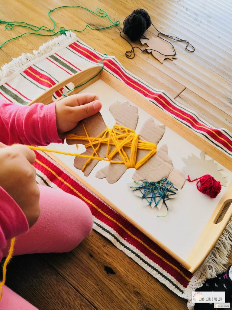 Wir umwickeln die Kartonvorlagen