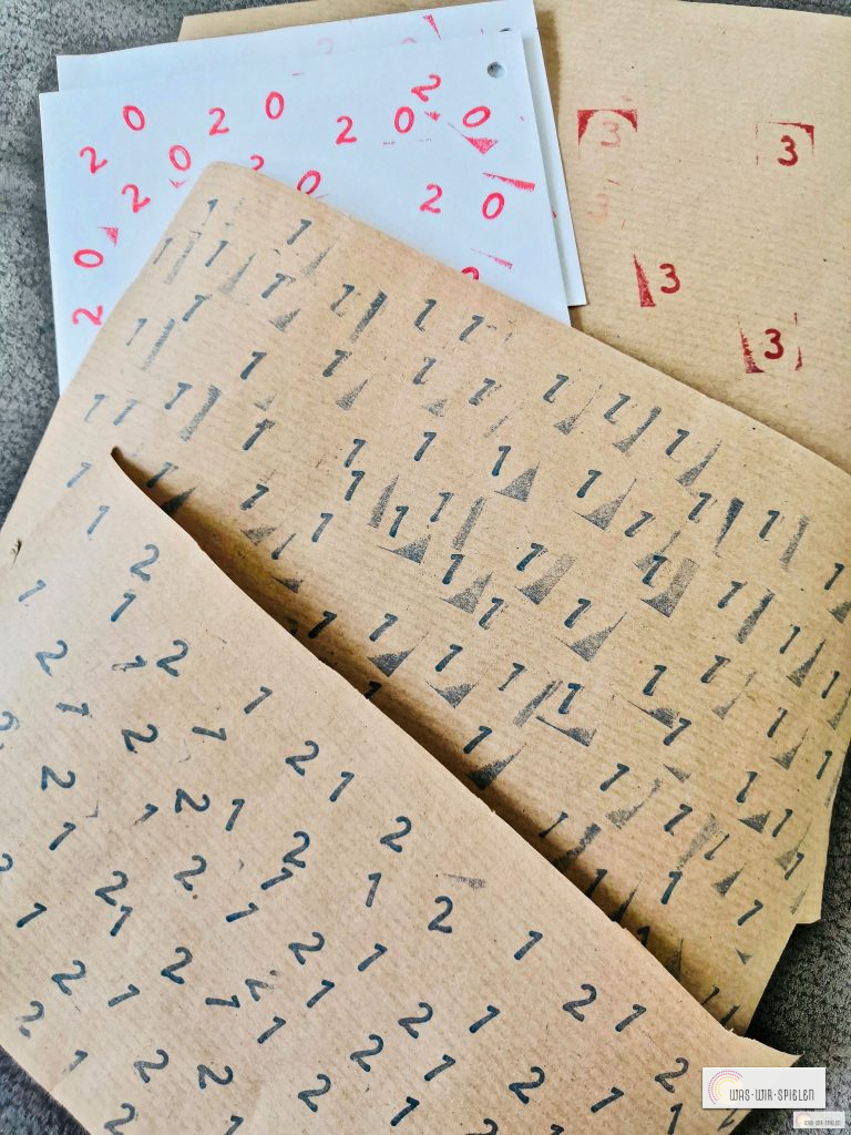 Unsere fertigen Papierbögen