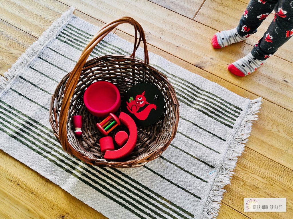 Entdeckerkörbchen zur Farbe rot