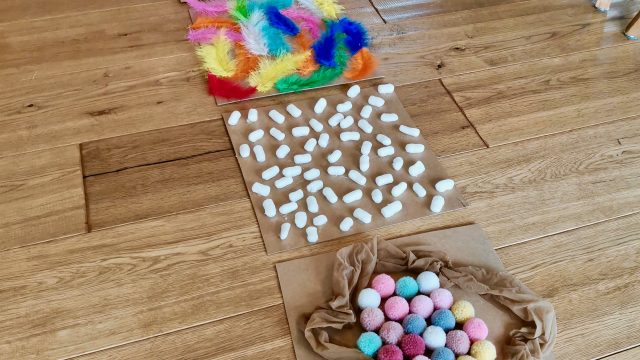 Indoor Barfuß – Pfad ganz einfach selber basteln