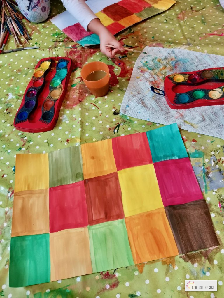 Malen in den Farben des Herbstes