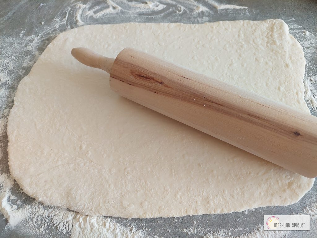 Teig ausrollen
