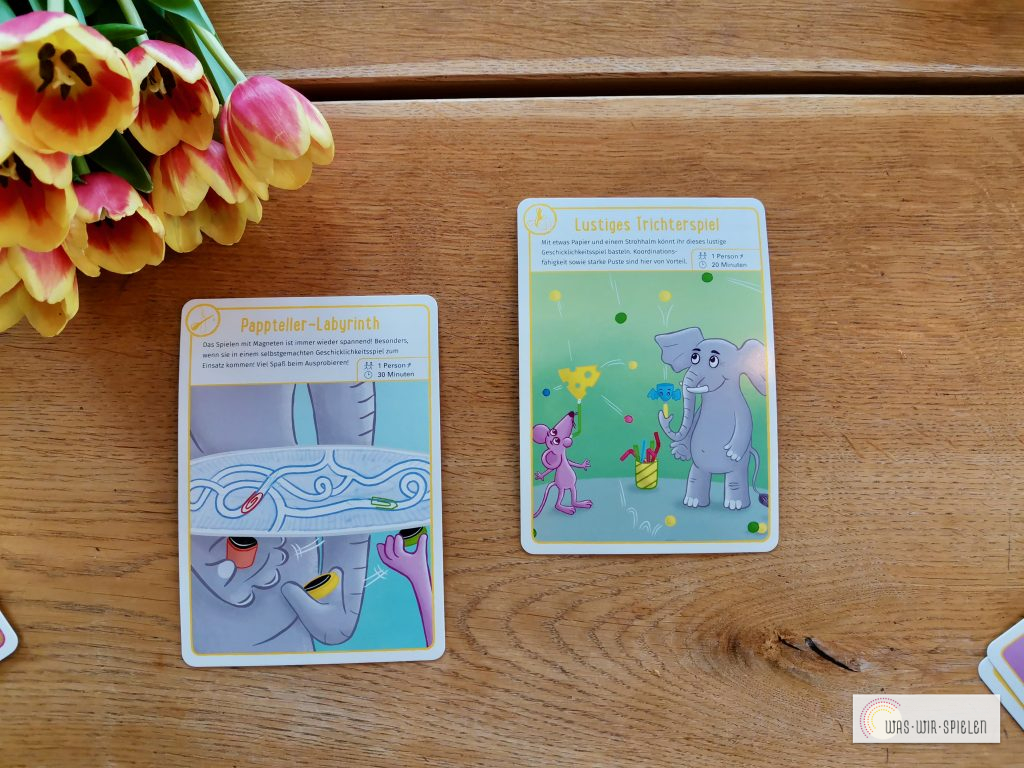 Beispiele - Pappteller - Labyrinth und Lustiges Trichterspiel