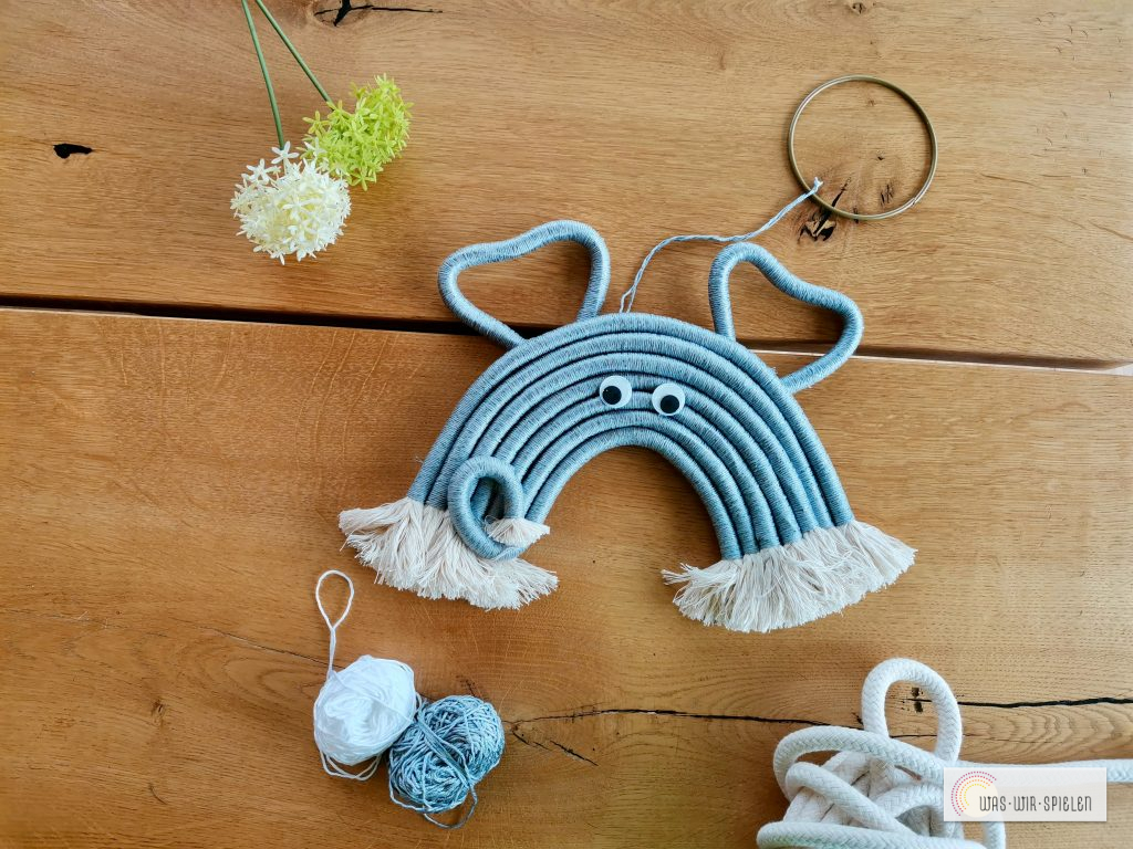 Elefant mit Glitzer-Garn