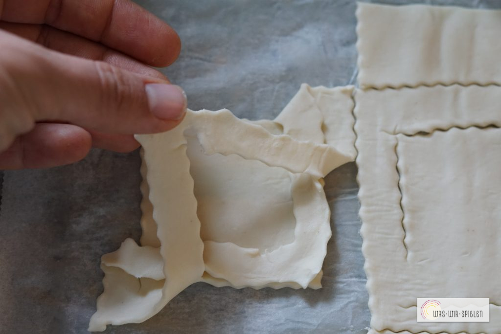 Blätterteig formen