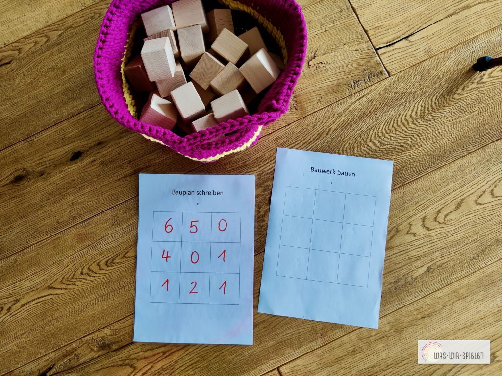 Bauplan schreiben und dann bauen