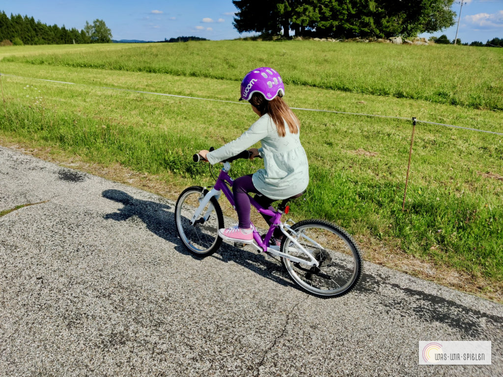 Das Woom bike 4 in Aktion