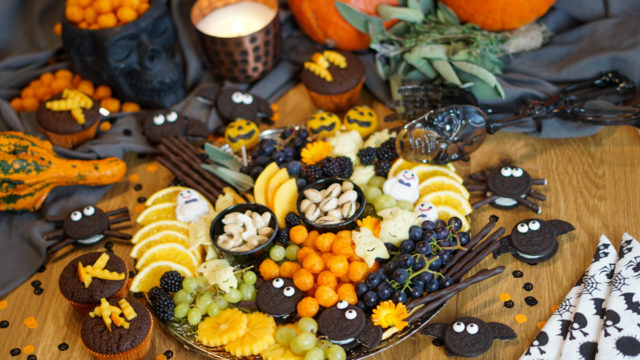 Halloween snack board