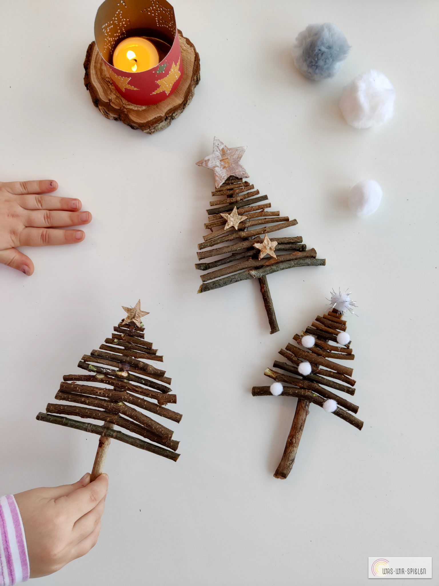 Zwei winterliche Tannenbaum