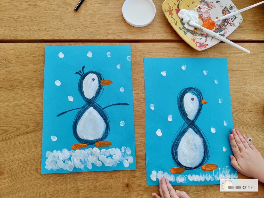 Wir üben die Acht - kreative Zahlenzeichnungen