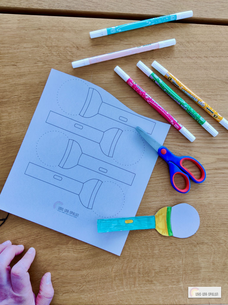 Als Erstes wird die Taschenlampe gestaltet