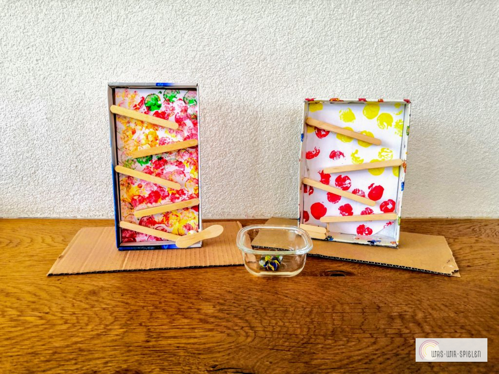 Murmelbahn aus Karton