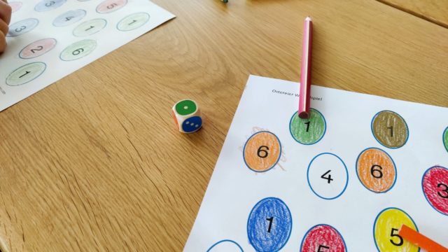 Vielseitiges Oster – Hoppel – Würfelspiel