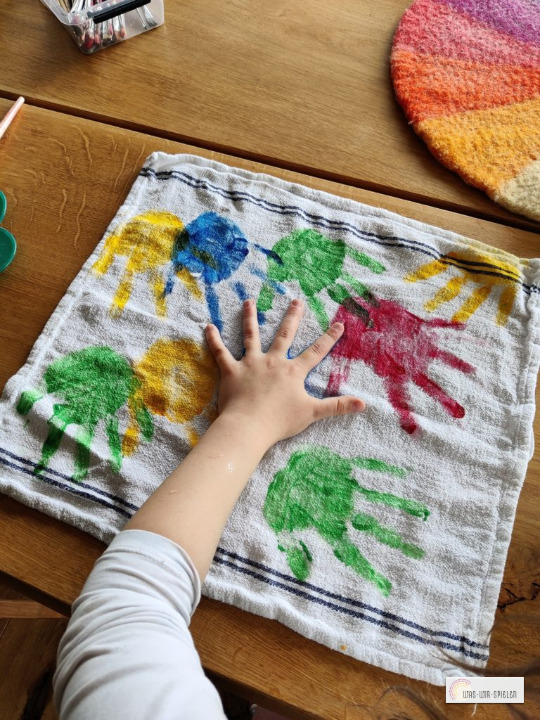 Und auf ein Geschirrtuch gedruckt