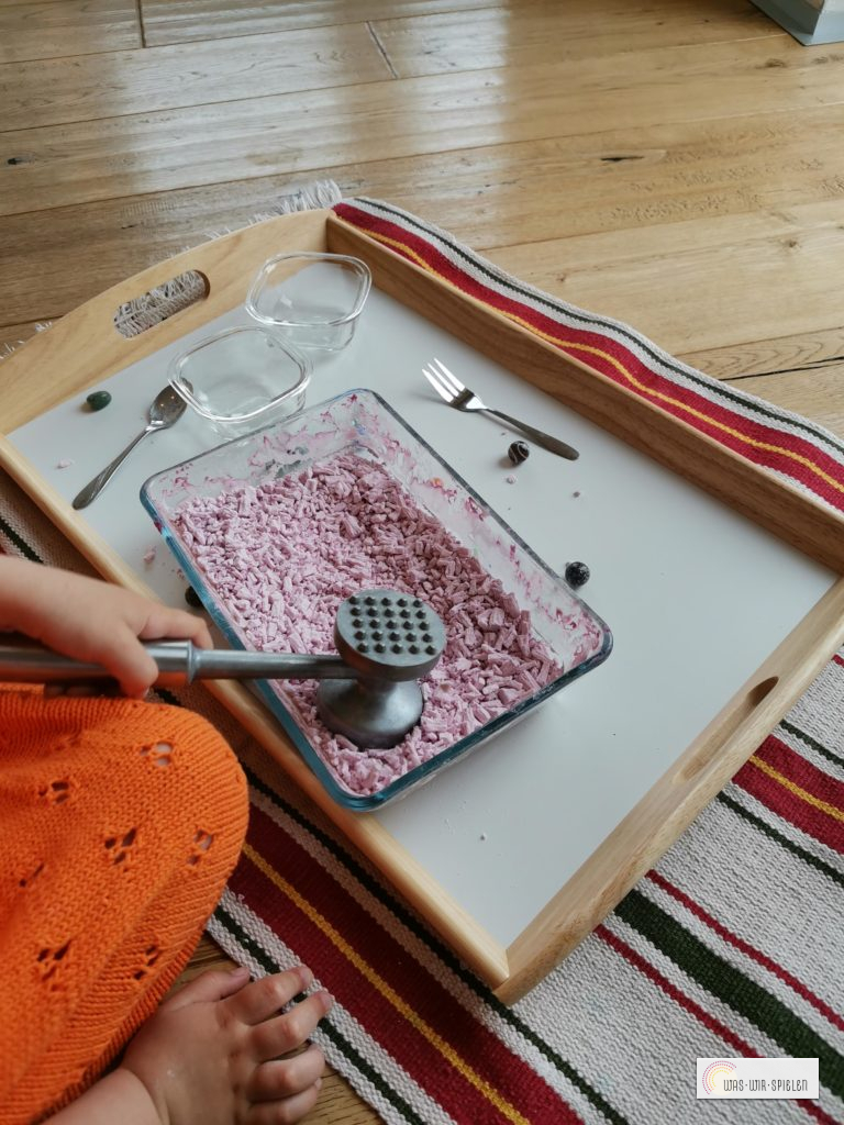 trockenes Oobleck zum Spielen