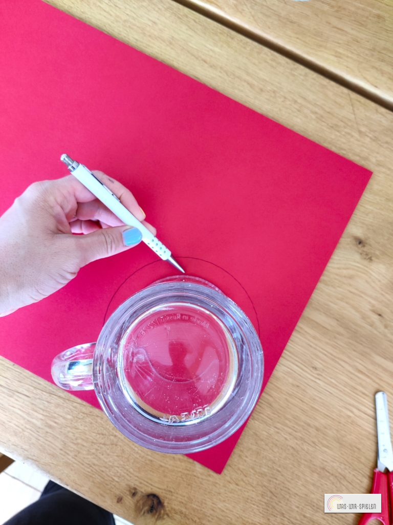 Ein Wasserglas aus Vorlage