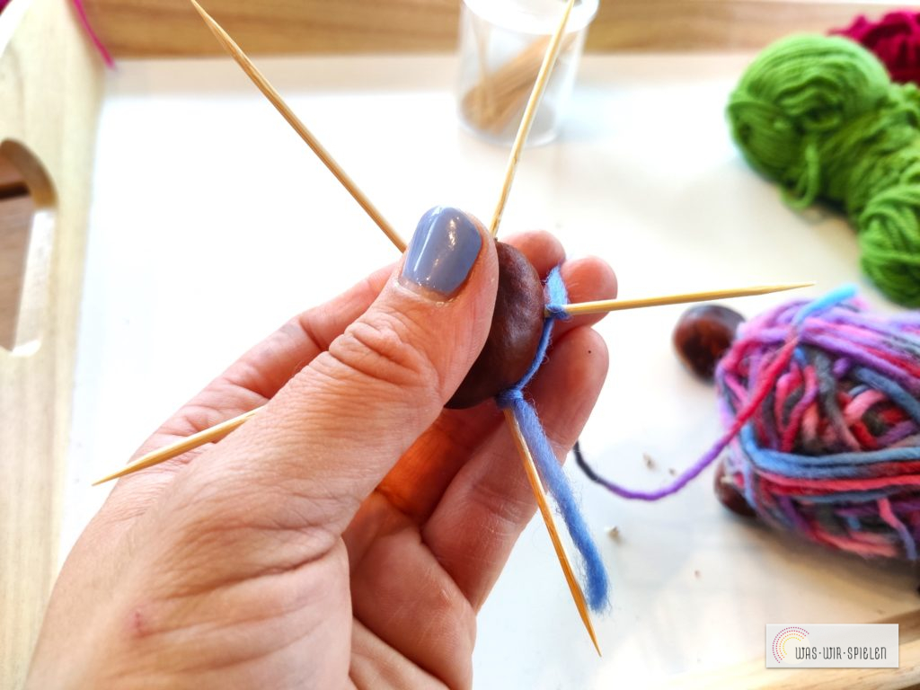 Wickle laut Anleitung