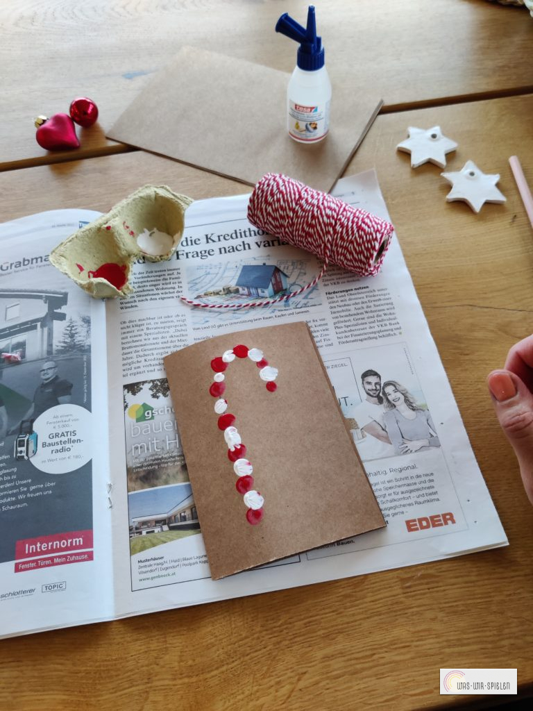 die fertige Zuckerstange