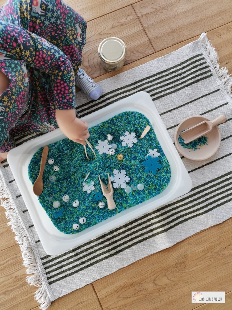 Winterliche Sensory Bin