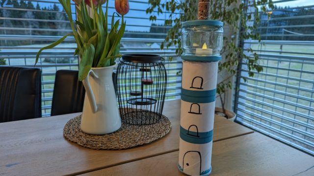 DIY Nachtlicht – Leuchtturm aus Pringle`s Dose