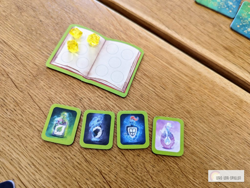 Zauberbuch mit Edelsteinen auffüllen um zu gewinnen