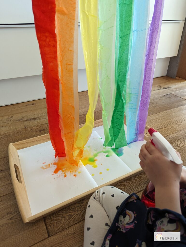 Farben lösen sich durchs Wasser