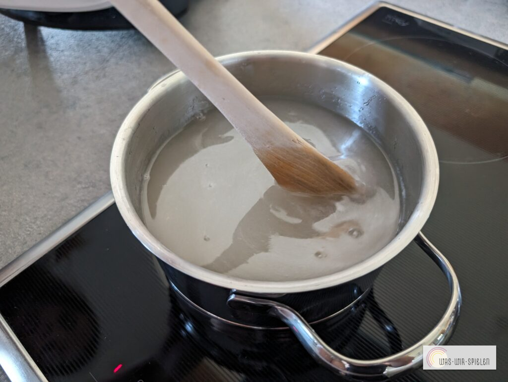 Zuckermasse langsam abkühlen lassen