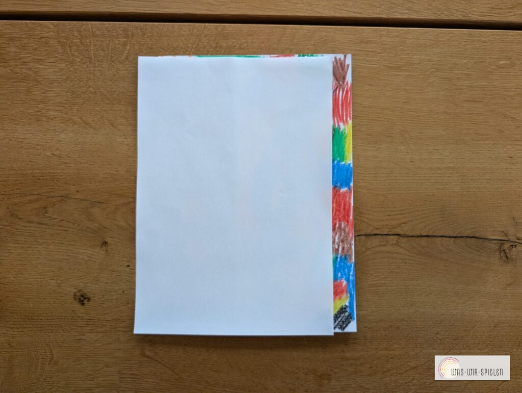 Zweites Papier auflegen