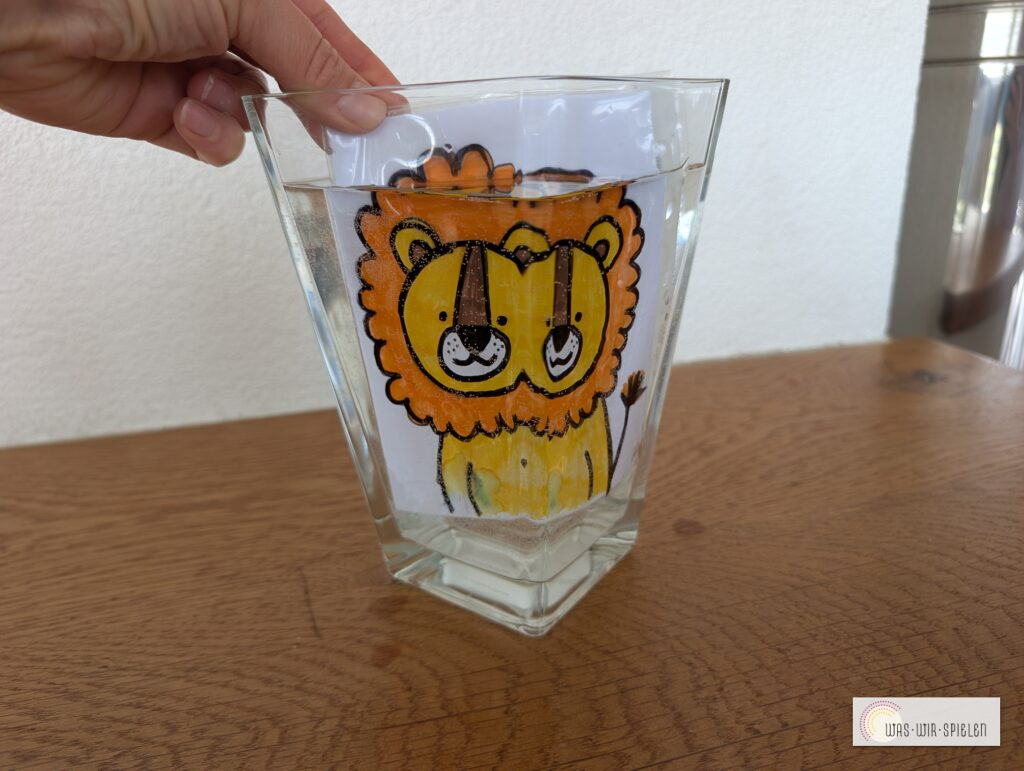 Blick von vorne - das Bild bleibt bunt!