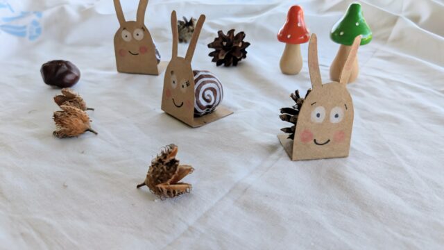 Herbstidee – süße Kastanienschnecken basteln