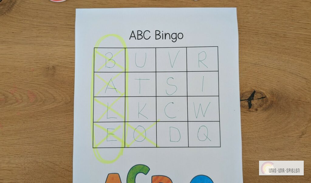 Bingo - ABC Spielerisch wiederholen