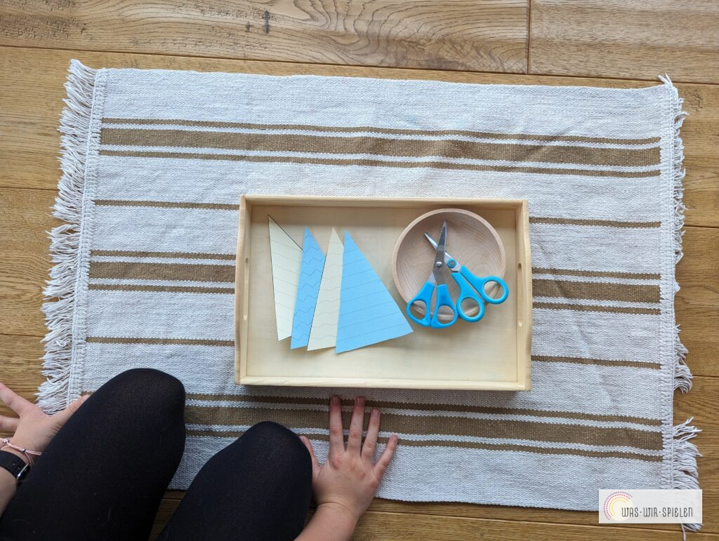 Schneiden spielerisch trainieren